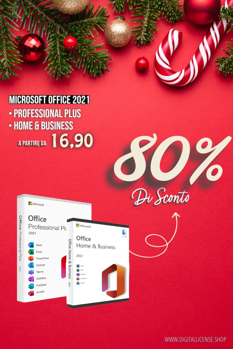 Microsoft Office 2021 Professional Plus, 1 PC, Licenza A Vita